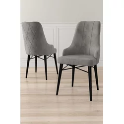 HANAH HOME Set 6 stolica Neta Grey Black