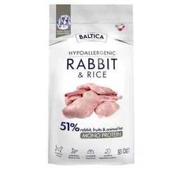 BALTICA Nutraceutic Hypoallergenic M Rabbit z rižem - briketi za pse - 3kg