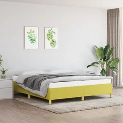 vidaXL Posteljni okvir zelen 180x200 cm blago