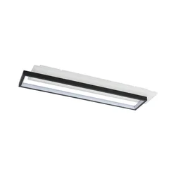 Brilagi - LED prigušiva stropna svetiljka OUTLINE LED/66W/230V 15x60 cm bela/crna + daljinski upravljač