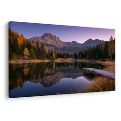 Slika jesensko gorsko jezero - 30x20