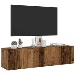 Zidni TV ormarić staro drvo 120x30x30 cm konstruirano drvo
