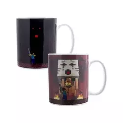 Šolja Paladone - Minecraft - Nether and Steve Heat Change Mug