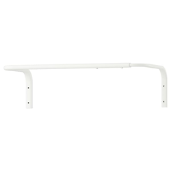 MULIG Prečka za kačenje odeće, bela, 60-90 cm