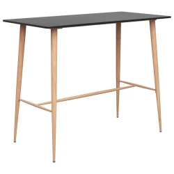 Barska miza črna 120x60x96 cm