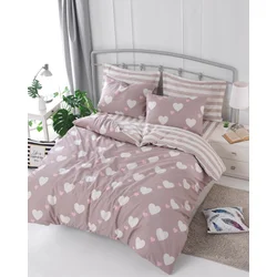 Aberto Design Set Double posteljine Herz, 200x220cm, Roze