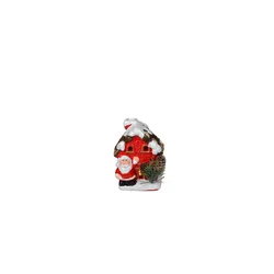SIGMA Novogodišnja figura Crvena kućica 9 x 12 cm/ 3164043