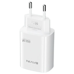 BAVIN Punjač 22.5w Usb A + kabl Micro/ bela