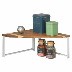 WENKO 53026100 - Polica LOUISA 30x30 cm bela/braon