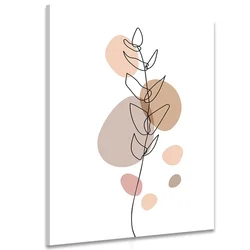 Slika minimalistični list na belem ozadju No2 - 40x60