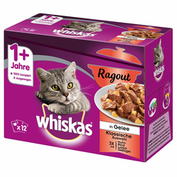 Multi pakiranje: Whiskas 1+ Adult vrećice 12 x 100 g - Izbor peradi u želeu