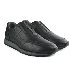 Mona Footwear Muške kožne patike, Crne