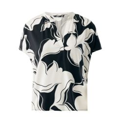Mexx Ženska bluza MF006100661W, V-izrez, Belo-crna