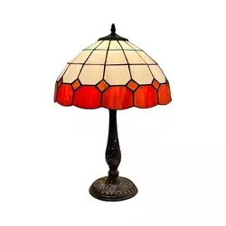 Brilagi - Tiffany vitražna stolna lampa SIENNA 2xE27/60W/230V