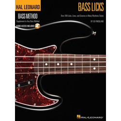 HAL LEONARD BASS METHOD BASS LICKS+AUDIO ACC.