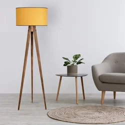 Aberto Design Podna lampa Yanik, 153 cm, E27, Smeđa