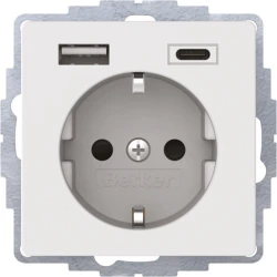 Berker Berker SCHUKO/USB vtičnica 48046089, (20888341)