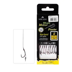Mikado MF RIG / with spike / barbed hook 8 DB / braid 0.12mm/10cm - 8x
