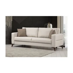 Kristal 3 - Beige Beige 3-Seat Sofa-Bed
