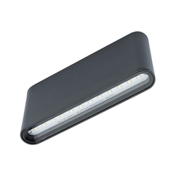 LED spoljašnje zidno svetlo FLOW 2xLED/6W/230V IP54 crno