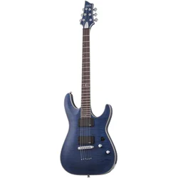 Schecter C-1 Platinum See Thru Midnight Blue