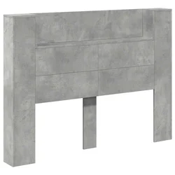 Krevetna ploča s LED-om s policom Beton 140 x 16,5 x 103,5 cm