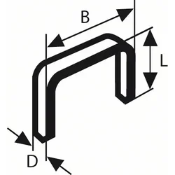 Spajalica tip 53 11,4 x 0,74 x 12 mm (1000 kom.) BOSCH