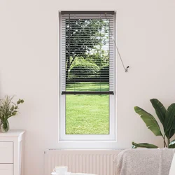 Venecijanska roleta Srebrno Siva 150 x 40 cm 25 mm PVC
