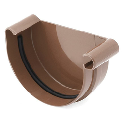 Bryza BRYZA Čelna stran žlebov RIGHT plastika O 75 mm, rjava RAL 8017