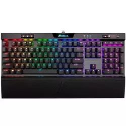 Tipkovnica CORSAIR K70 RGB MK.2 Low Profile Rapidfire, mehanska, US Layout, USB, črna