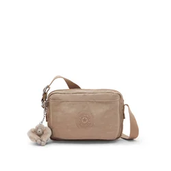 KIPLING Torba za čez ramo ABANU pesek