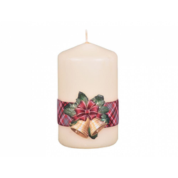 eoshop Sveča BELL VKLOPLJENO ŠERPA VALJ Božič d6x10cm