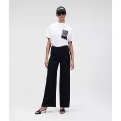 Karl Lagerfeld Ženske pantalone 221W1006-999, Crne