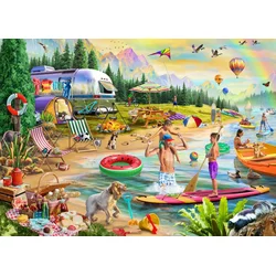 BlueBird - Puzzle Poletni tabor Lakeside - 500 kosov