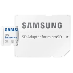 SAMSUNG Memorijska kartica PRO Endurance MicroSDXC 128GB U3 + SD Adapter MB-MJ128KA bela