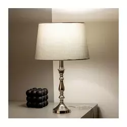 Brilagi - Stona lampa CERIA 1xE27/60W/230V prečnik 30 cm sjajni hrom/siva