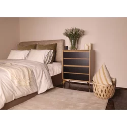 Aberto Design Komoda YUNA 70x86x40cm Hrast-Crna