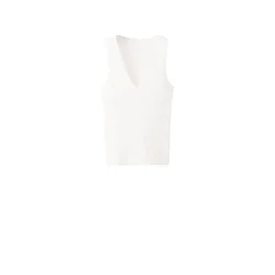 MANGO Top z naramnicami LANITA ecru
