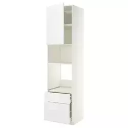 METOD / MAXIMERA Visoki element za ugradne uređaje, bela/Ringhult bela, 60x60x240 cm