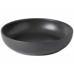 Casafina krožnik Pacifica Seed Grey, globok, Stoneware, 22 cm, temno siv