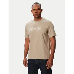 Calvin Klein Jeans Majica LV04RG822G Temno bež Regular Fit