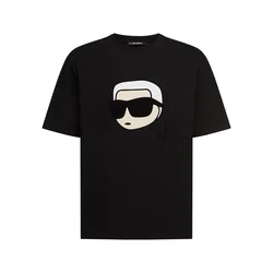 Karl Lagerfeld Majica Ikon bež / črna / bela