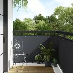 Ekran za balkon s rupama Antracit