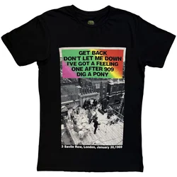 The Beatles Rooftop Songs Gradient Black XL Majica