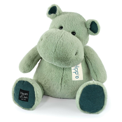 Plyšový hroch Almond Hippo Cocooning Histoire d’ Ours zelený 40 cm od 0 mes HO3210