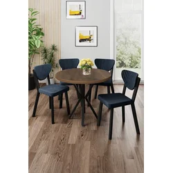 Hanah Home Trpezarijski set, 5 komada, Teget