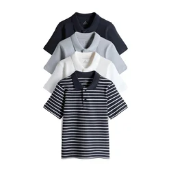 The Set Majica marine/pastelno modra/bela