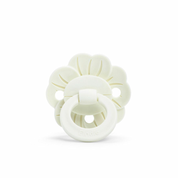 ELODIE DETAILS Silikonska cucla Binky Boom Vanilla White, Bela