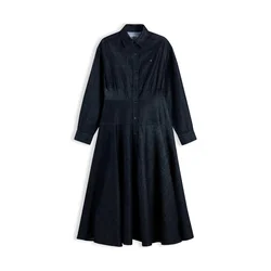 TOMMY HILFIGER Dolga srajca temno modra