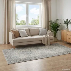 vidaXL Preproga ORIZ Krem 80 x 200 cm 100% poliester